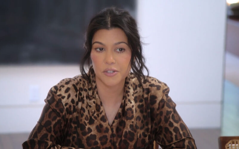 Kourtney Kardashian Snaps at Fans Filming Her Mid-Bite