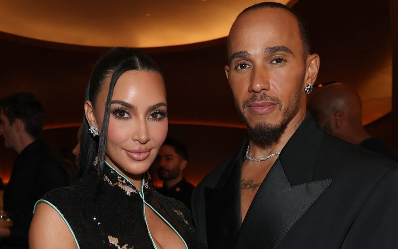 Kim Kardashian and Lewis Hamilton Make Their Red Carpet Debut as a Couple in Coordinated Saint Laurent
